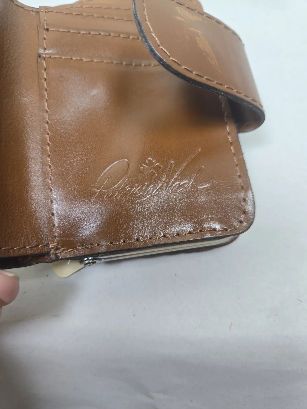 Patricia Nash Floral Leather Wallet in Brown $119 Msrp